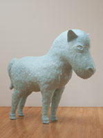 Matt Wedel / 
pony, 2008  / 
fired clay and glaze  / 
58 x 69 x 20 in. (147.3 x 175.3 x 50.8 cm) 