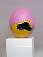 Ken Price / 
Pink Egg, 1964 / 
Ceramic and wood / 
6 x 5 1/2 x 5 1/2 in (15.24 x 13.97 x 13.97 cm)
Private collection