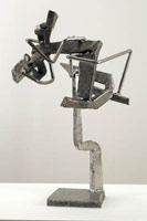 Mark di Suvero / 
Roister Doister, 2007 / 
        titanium / 
        30 x 19 x 22 in. (76.2 x 48.3 x 55.9 cm) / 
        Private collection 