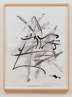 Mark di Suvero / 
Untitled, 2007 / 
pencil, pen & ink on paper / 
Paper: 30 x 22 in. (76.2 x 55.9 cm) / 
Framed: 33 7/8 x 25 7/8 in. (86 x 65.7 cm) 

