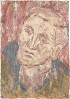 Leon Kossoff / 
Head of John I, 2005 / 
oil on board / 
30 3/8 x 21 7/16 in. (77.3 x 54.4 cm) / 
Private collection 