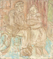 Peggy and John, 2006 / 
      oil on board / 
      56 x 51 in. (142.5 x 129.5 cm)