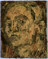 Leon Kossoff / 
Self Portrait, 1965 / 
      oil on board / 
      20.5 x 16.4 in. (52.1 x 41.6 cm) / 
      Private collection