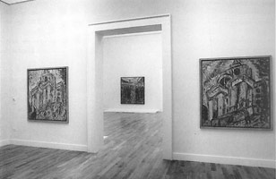 Leon Kossoff / Dusseldorf Kunstverein installation photography, 1995 - 1996