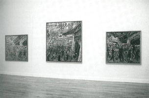 Leon Kossoff / Dusseldorf Kunstverein installation photography, 1995 - 1996