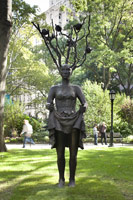 Alison Saar / 
Fall, 2011 / 
cast bronze / 
approx. 8 ft (2.4 m) tall 