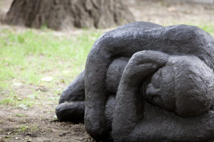 Alison Saar / 
Winter, 2011 / 
cast bronze / 
approx. 8 ft (2.4 m) tall 