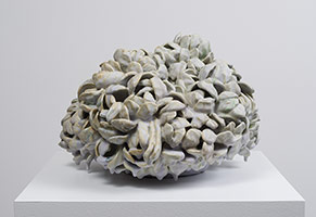 Matt Wedel / 
Flower tree, 2016 / 
porcelain / 
11 x 17 1/2 x 17 1/2 in. (27.9 x 44.5 x 44.5 cm) / 
(Inv# MW16-13) / 
Private collection
