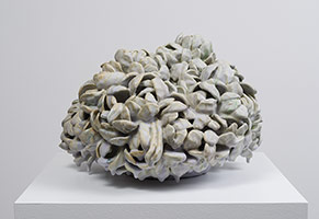 Matt Wedel / 
Flower tree, 2016 / 
porcelain / 
11 x 17 1/2 x 17 1/2 in. (27.9 x 44.5 x 44.5 cm) / 
(Inv# MW16-13) / 
Private collection