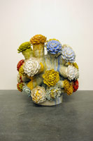 Matt Wedel / 
Flower tree, 2011 / 
ceramic / 
34 x 34 x 34 in. (86.4 x 86.4 x 86.4 cm)