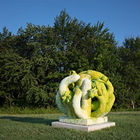 Matt Wedel / 
Fruit Landscape, 2017 / 
ceramic / 
65 x 71 x 63 in. (165.1 x 180.3 x 160 cm)