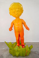 Matt Wedel / 
boy, 2007 / 
      fired clay and glaze / 
      64 x 36 x 32 in. (162.6 x 91.4 x 81.3 cm)