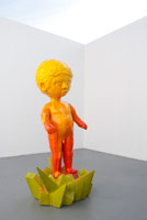 Matt Wedel / 
boy, 2007 / 
fired clay and glaze / 
64 x 36 x 32 in. (162.6 x 91.4 x 81.3 cm) 