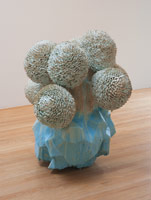 Matt Wedel / 
flower tree, 2010  / 
fired clay and glaze  / 
40 x 32 x 34 in. (101.6 x 81.3 x 86.4 cm)
 