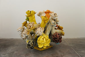 Matt Wedel / 
Flower tree, 2013 / 
ceramic / 
34 x 38 x 37 in. (86.4 x 96.5 x 94 cm) / 
Private collection