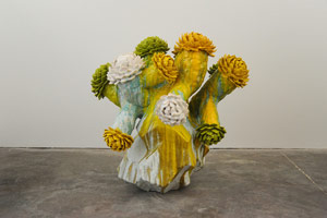 Matt Wedel / 
Flower tree, 2013 / 
ceramic / 
29 1/2 x 23 x 29 in. (74.9 x 58.4 x 73.7 cm)