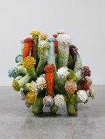 Matt Wedel / 
Flower tree, 2013 / 
ceramic / 
45 x 48 x 39 in. (114.3 x 121.9 x 99.1 cm) / 
Private collection