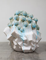 Matt Wedel / 
Flower tree, 2013 / 
ceramic / 
68 1/2 x 37 x 42 in. (174 x 94 x 106.7 cm) / 
Private collection