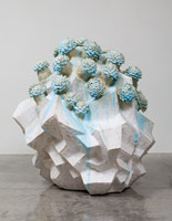 Matt Wedel / 
Flower tree, 2013 / 
ceramic / 
68 1/2 x 37 x 42 in. (174 x 94 x 106.7 cm) / 
Private collection