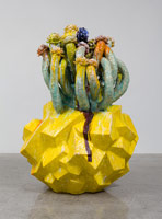 Matt Wedel / 
Flower tree, 2013 / 
ceramic / 
72 x 42 x 52 in. (182.9 x 106.7 x 132.1 cm) / 
Private collection 