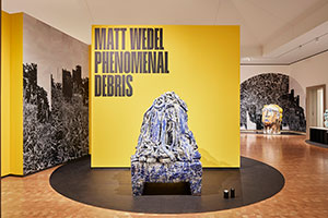 Installation photography / 
Matt Wedel: Phenomenal Debris / 
Toledo Museum of Art / 
Photo: Matthew McNulty