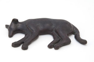 Gwynn Murrill / 
Lying Koa 1 Maquette, 2007 / 
      bronze / 
      7/8 x 5 1/2 x 3 1/4 in. (2.2 x 14 x 8.3 cm) / 
      Edition 1/9