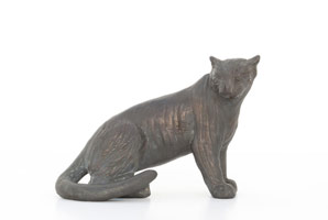 Gwynn Murrill / 
Tiger 2 Maquette, 2005 / 
      bronze  / 
      5 x 6 3/4 x 4 in. (12.7 x 17.1 x 10.2 cm) / 
      Edition 3/9