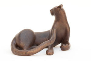 Gwynn Murrill / 
Twisting Cheetah Maquette, 2010 / 
bronze / 
6 1/2 x 9 1/2 x 7 in. (16.5 x 24.1 x 17.8 cm) / 
 Edition 1 of 9