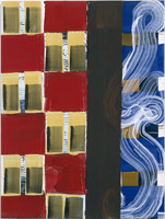Juan Uslé / 
Derroteros, 1994 / 
mixed media on canvas / 
24 x 18 in (60.9 x 45.7 cm) / 
Private collection