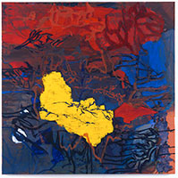 Per Kirkeby / 
Nikopeja I, 1996 / 
oil on canvas / 
63 x 63 in. (160 x 160 cm)