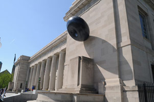 Peter Shelton / 
      thinmanlittlebird / 
      Public sculpture commission, dedicated 24 April 2009 / 
      Indianapolis-Marion County Public Library / 
      Indianapolis, IN