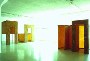 Peter Shelton / 
brownrooms, 1977 - 78 / 
installation 1980  / 
Los Angeles Contemporary Exhibitions (LACE)
