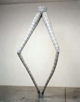 Peter Shelton / 
frogleg, 1999 - 2000 / lead and mixed media / 131 x 55 x 30 in (332.7 x 139.7 x 76.2 cm)