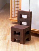 Peter Shelton / 
HEAVYSEAT, 1985 - 91 / 
cast iron / 
37 1/2 x 17 3/4 x 18 in (95.25 x 45.08 x 45.72 cm)