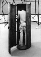 Peter Shelton / 
holecan, from BIRDHOUSEholecan, 1980 / 
28 x 74 in. (71.1 x 188 cm)