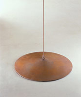 Peter Shelton / 
Low Cone, 1983 / 
cast iron / 
4 x 28 in (10.16 x 71.12 cm)