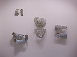 godspipes, 1997 - 98 / 
      North wall / 
      mixed media / 
      dimensions variable (189 elements)