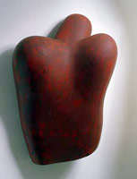 Peter Shelton / 
Facein, 1986 / 
mixed media / 
30 x 19 1/2 x 12 in (76.2 x 49.5 x 30.5 cm) / 
Private collection 
