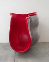 Peter Shelton / 
redpocket, 2009 / 
fiberglass / 
72 1/2 x 65 1/2 x 85 1/2 in. (184.2 x 166.4 x 217.2 cm)