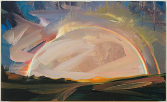 Rebecca Campbell / 
Bow 1, 2010  / 
oil on canvas / 
12 x 20 in. (30.5 x 50.8 cm) / 
Private collection