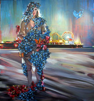 Rebecca Campbell / 
Epidemic, 2011 / 
oil on canvas / 
84 x 60 in (213.4 x 152.4 cm) 