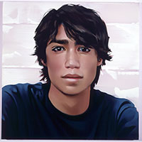 Rebecca Campbell / 
Unwritten: Dylan, 2004 / 
      oil on canvas / 
      48 x 48 in. (121.9 x 121.9 cm) / 
      Private collection