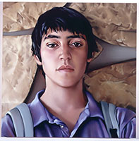 Rebecca Campbell / 
Unwritten: Kai, 2004 / 
      oil on canvas / 
      48 x 48 in. (121.9 x 121.9 cm) / 
      Private collection 