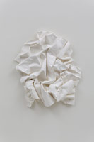 Richard Deacon / 
Konrad Witz #1, 2012 / 
Folded STPI handmade paper / 
42 1/4 x 34 3/4 x 6 in. (107.3 x 88.3 x 15.2 cm) / 
Private collection