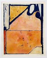 Richard Diebenkorn / 
Blue Loop A.P., 1980 / 
aquatint in colors / 
30 1/8 x 23 3/8 in (76.5 x 58.9 cm)