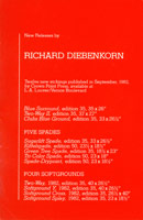 Richard Diebenkorn announcement, 1982