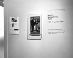 Installation photography, Sandra Mendelsohn Rubin, LACMA, 1985