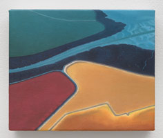 Sandra Mendelsohn Rubin / 
Salt Pond #3, 2012 / 
oil on polyester / 
5 x 6 in. (12.7 x 15.2 cm)