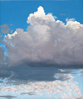 Sandra Mendelsohn Rubin / 
Thunder Clouds, 2009 / 
oil on polyester / 
6 x 5 in (15.2 x 12.7 cm) / 
Private collection 