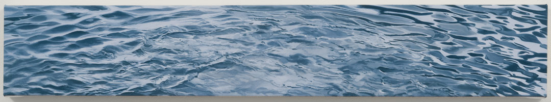 Sandra Mendelsohn Rubin / 
Turbulence, 2011 / 
oil on polyester / 
4 1/2 x 27 in. (11.4 x 68.6 cm) / 
Private collection